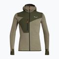 Men's trekking sweatshirt Salewa Puez 2 Dry Hood FZ dark olive melange