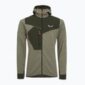 Men's trekking sweatshirt Salewa Puez 2 Dry Hood FZ dark olive melange
