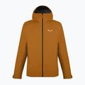 Men's Salewa Puez GTX Paclite rain jacket golden brown