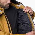 Men's rain jacket Salewa Fanes 3L Ptx Hemp 2/1 Parka golden brown int.7020 7