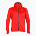 Salewa men's trekking sweatshirt Agner Hybrid PL/DST FZ flame melange