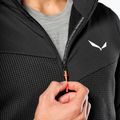 Salewa men's trekking sweatshirt Puez Waffle Hyb PL HD black out 4
