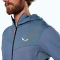 Salewa men's trekking sweatshirt Puez Waffle Hyb PL HD java blue 4