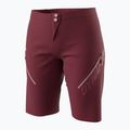 Women's DYNAFIT Ride Light DST cycling shorts burgundy 4