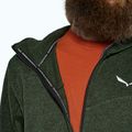 Men's trekking sweatshirt Salewa Puez Rocca Polarlite Hood dark olive 4