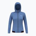 Women's trekking sweatshirt Salewa Pedroc PL Hooded morning blue