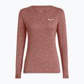 Women's trekking longsleeve Salewa Puez Melange Dry desert pink melange