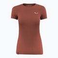 Women's trekking T-shirt Salewa Zebru Medium Warm Amr etruscan red