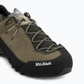 Men's approach shoes Salewa Wildfire Leather 2 GTX faded green/black 7