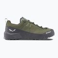 Men's approach shoes Salewa Wildfire Leather 2 GTX faded green/black 9