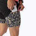 Women's running shorts DYNAFIT Trail 2IN1 black out overcast 6