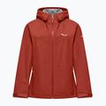 Women's waterproof jacket Salewa Puez Aqua 4 PTX 2.5L etruscan red