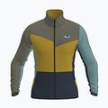 Men's trekking sweatshirt Salewa Puez Cammio PL faded green/multi