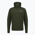 Men's trekking sweatshirt Salewa Puez Sun Hoodie dark olive