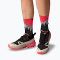 Socks DYNAFIT Traverse Crew black out ultra coral/6a10 2