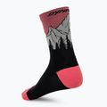 Socks DYNAFIT Traverse Crew black out ultra coral/6a10 2