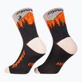 Ski socks DYNAFIT Traverse Mid black out ultra orange/4220