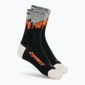 Ski socks DYNAFIT Traverse Mid black out ultra orange/4220