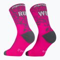 Socks DYNAFIT Run Wild Crew pink glo 5