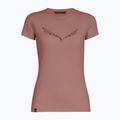 Women's T-shirt Salewa Solid Dry desert pink