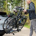 XLC Azura Xtra LED 2Bikes hitch rack silver/black 17