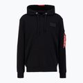 Men's Alpha Industries Red Stripe Hoodie black