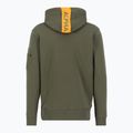Men's Alpha Industries Red Stripe Hoodie dark green 2