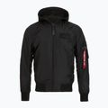 Alpha Industries men's jacket MA-1 TT Two Tone Hood black/black 3