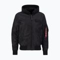 Alpha Industries men's jacket MA-1 TT Two Tone Hood black/black 3