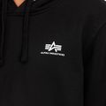 Men's Alpha Industries Basic Small Logo Hoodie black 6