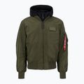 Alpha Industries MA-1 D-Tec men's jacket dark green / black