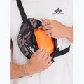 Alpha Industries Rubber Print Waistbag black camo 3