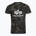 Men's Alpha Industries Basic Camo black camo polo shirt