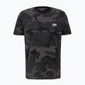 Men's Alpha Industries Basic Small Logo Camo Black T-Shirt 4