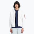 Alpha Industries men's sweatshirt Back Print Zip white