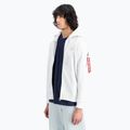 Alpha Industries men's sweatshirt Back Print Zip white 4