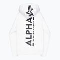 Alpha Industries men's sweatshirt Back Print Zip white 9