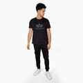 Alpha Industries men's Basic Rainbow Reflective t-shirt black 2
