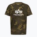 Men's Alpha Industries Basic Camo olive camo polo shirt 3