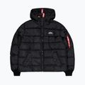 Men's Alpha Industries Hooded Puffer Faux Down jacket black 8