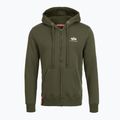 Men's Alpha Industries Basic Zip SL sweatshirt dark olive