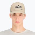 Men's Alpha Industries Basic Trucker sand baseball cap 3