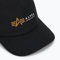 Men's Alpha Industries Label Trucker baseball cap black 3