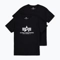 Alpha Industries men's Basic T shirts (2 pcs) black 7