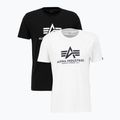 Alpha Industries men's Basic T shirt 2 pcs black/white