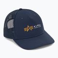 Men's Alpha Industries Label Trucker baseball cap rep.blue