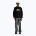 Men's Alpha Industries Basic Carbon black/gold sweatshirt 2