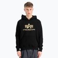 Men's Alpha Industries Basic Carbon Hoody black/gold sweatshirt