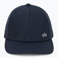 Alpha Industries men's Metal Label rep blue/chrome baseball cap 2
