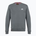 Men's Alpha Industries Basic Small Logo denim blue sweatshirt 5